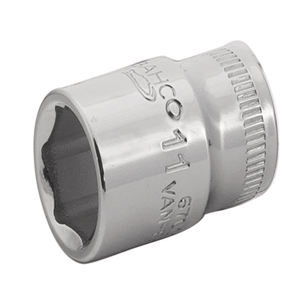 DADO HEXAGONAL 7MM DE ACERO PULIDO 1/4 BAHCO