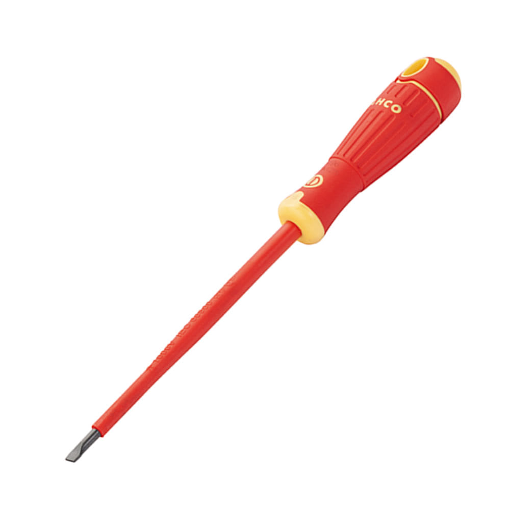 DESTORNILLADOR AISLADO 1000V 6.5X150MM: DESTORNILLADOR AISLADO DE ALTA CALIDAD PARA TRABAJOS EN BAJA TENSION. BAHCO