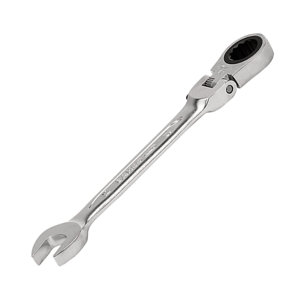 LLAVE COMBINADA CARRACA ARTICULADA 190MM CROMADA DE ACERO BAHCO