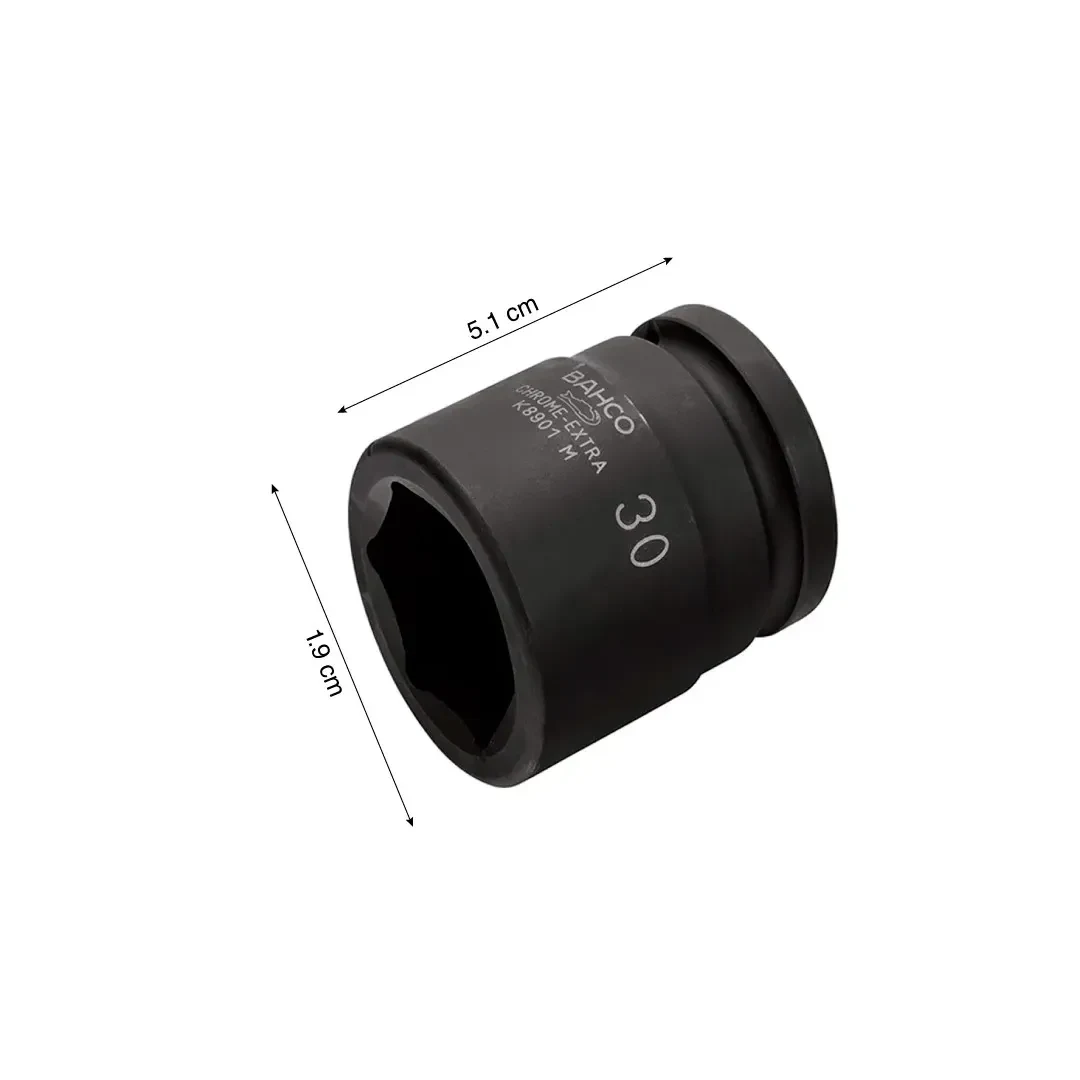 DADO DE IMPACTO HEXAGONAL 19MM ENCASTRE 3/4 BAHCO2