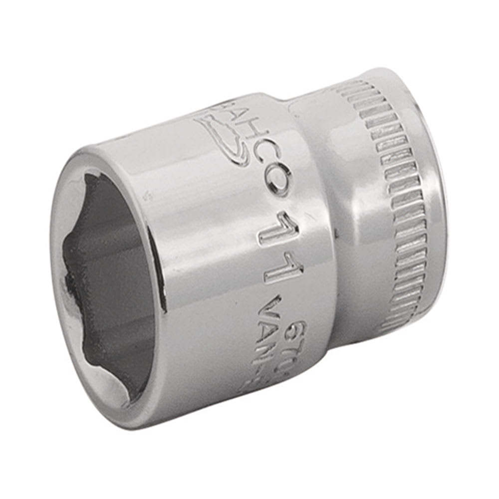 DADO HEXAGONAL 4MM DE ACERO PAVONADO BAHCO