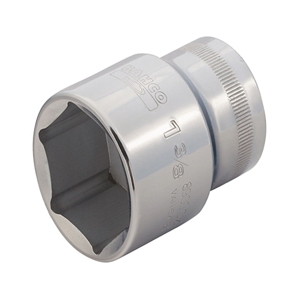 DADO HEXAGONAL ENCASTRE 3/4'' DE ACERO PAVONADO 3.8 CM BAHCO