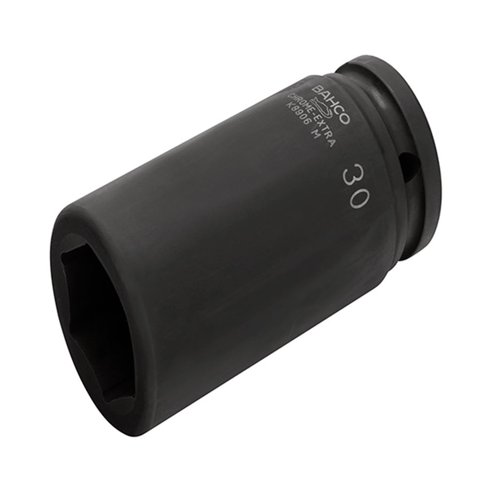 DADO DE IMPACTO 22MM LARGO HEXAGONAL ENCASTRE 3/4 NEGRO BAHCO