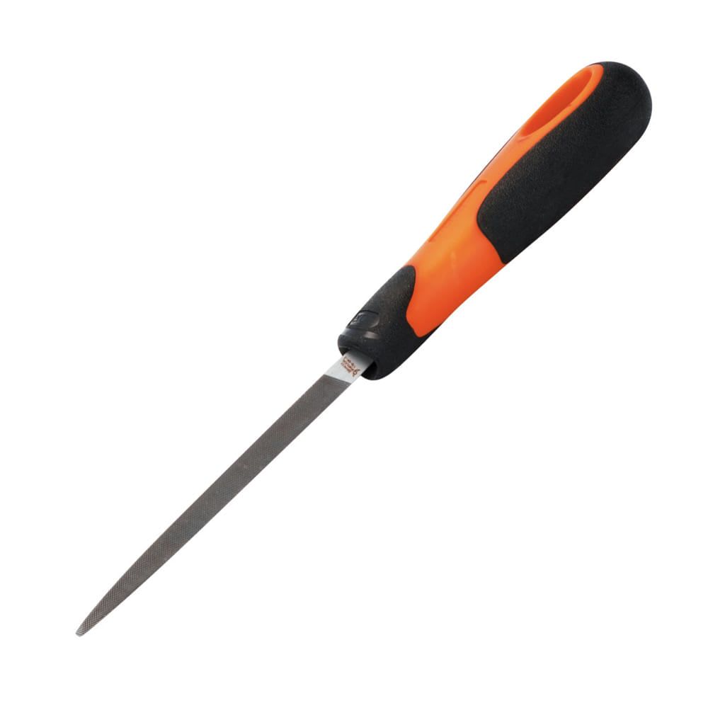 LIMA TRIANGULAR 10'' BASTO CON MANGO BAHCO
