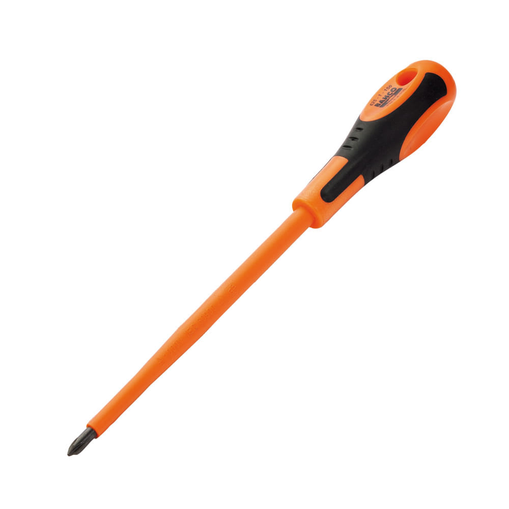 DESTORNILLADOR AISLADO PHILLIPS 1000V 0 100MM PAVONADO BAHCO