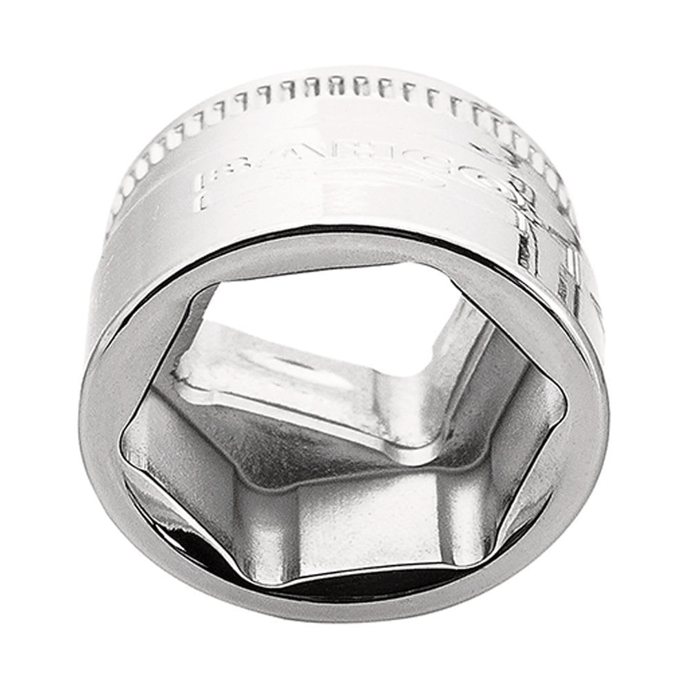DADO HEXAGONAL 3/8'' 12MM DE ACERO PULIDO BAHCO