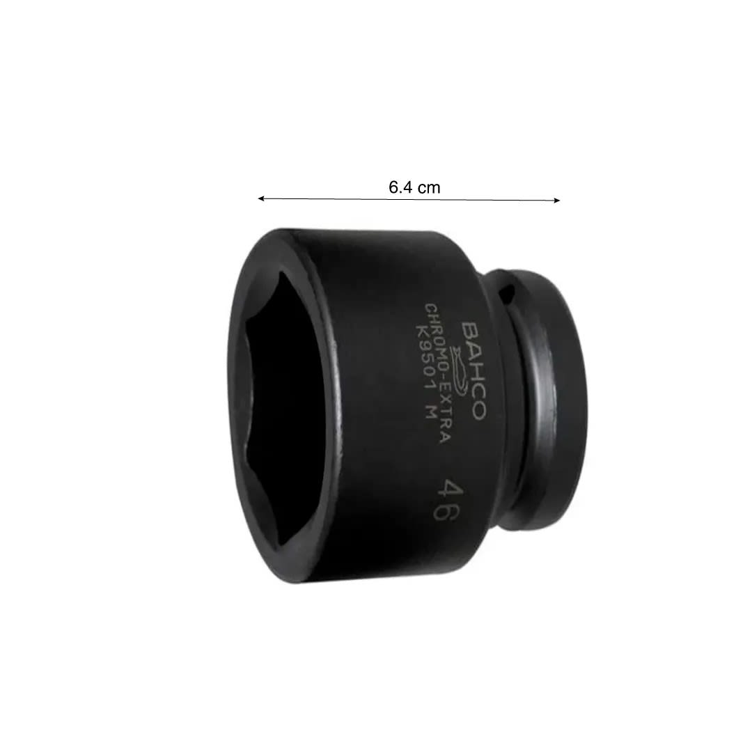 DADO DE IMPACTO MODELO 32MM HEXAGONAL ENCASTRE 1'' PAVONADO BAHCO1