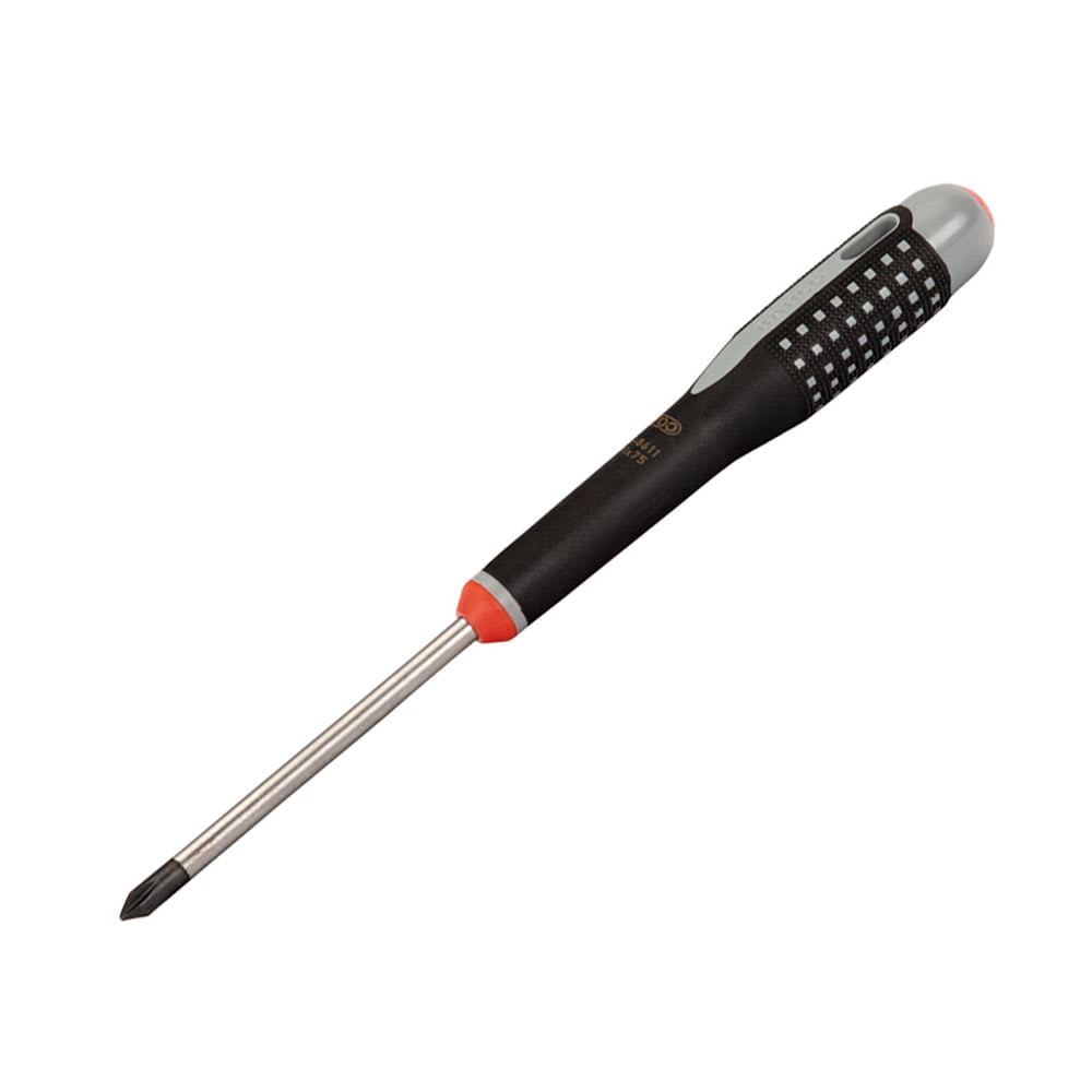 DESTORNILLADOR PHILLIPS 1 75MM MODELO BE8610 NIQUELADO/PULIDO BAHCO