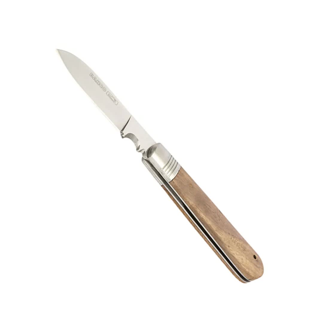 NAVAJA PLEGABLE DE ACERO 200MM CON MANGO DE MADERA BAHCO