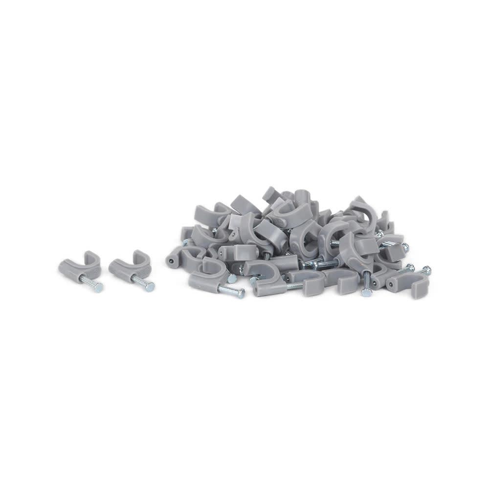 GRAPA PARA CABLE GRIS 10MM X50 UNIDADES TKL