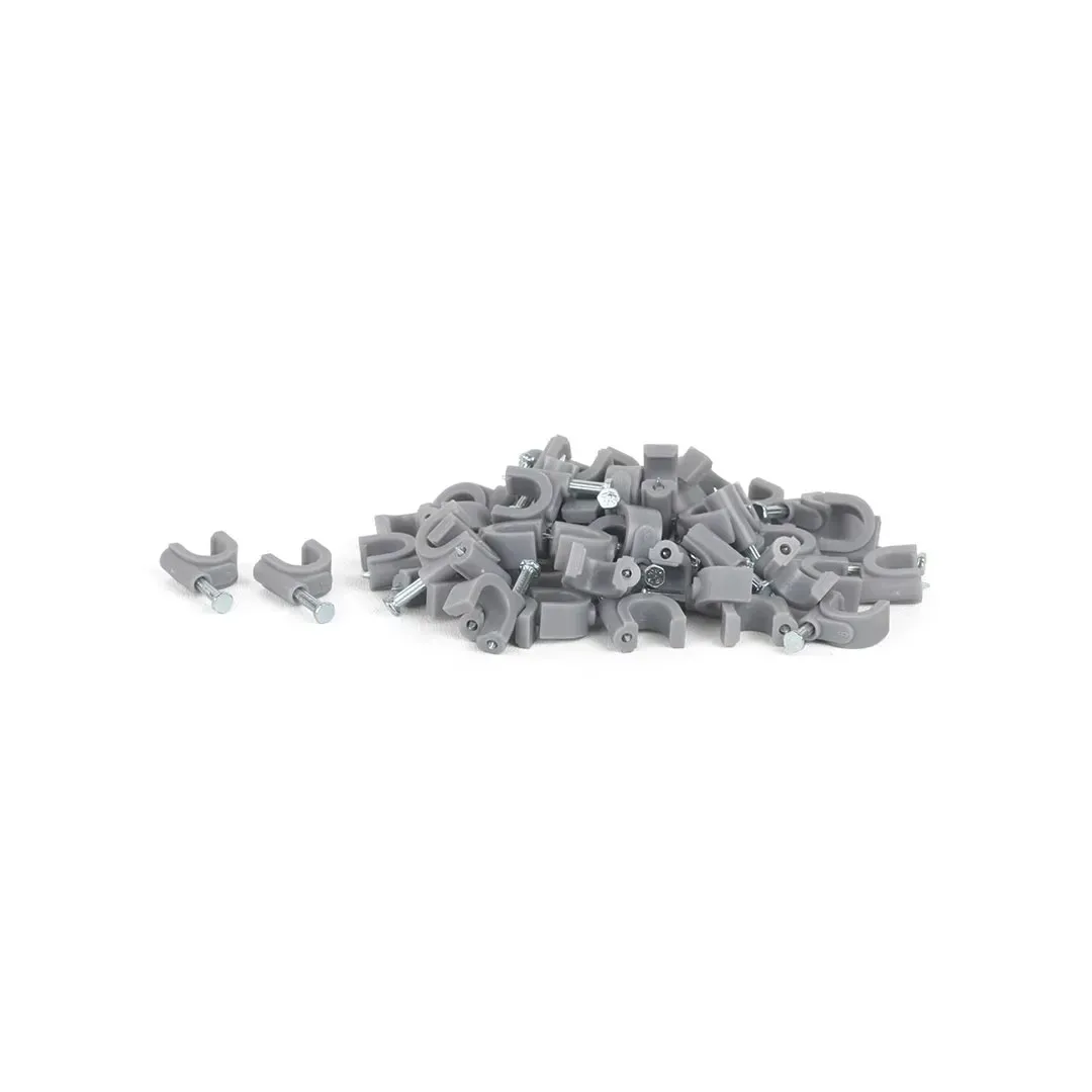 GRAPA PARA CABLE GRIS 8MM X50 UNIDADES TKL