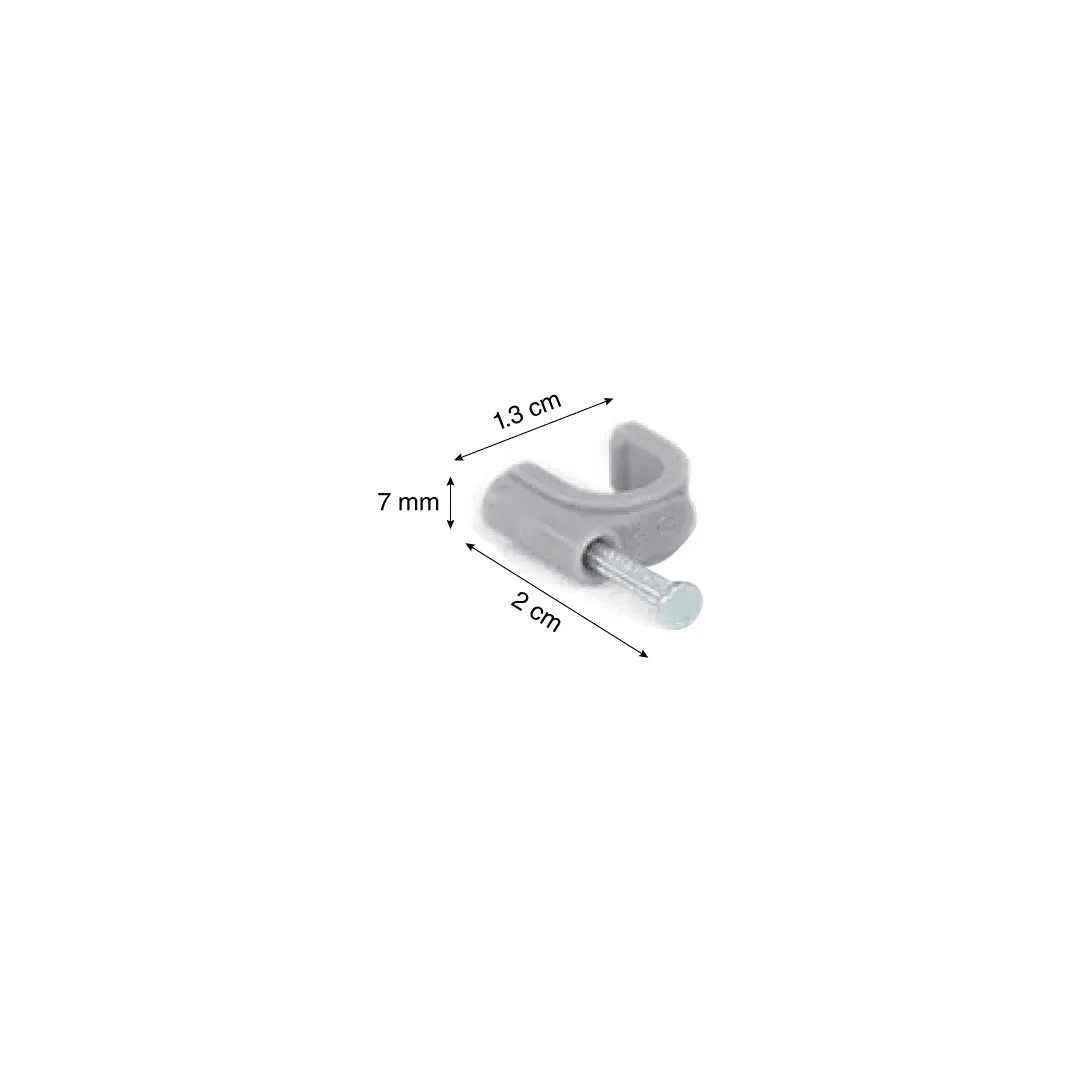 GRAPA PARA CABLE GRIS 8MM X50 UNIDADES TKL2