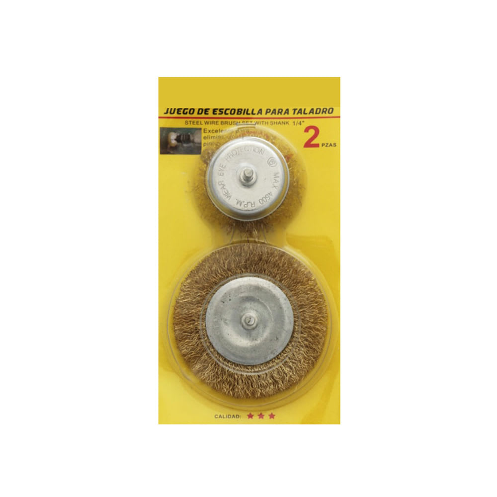 JUEGO DE ESCOBILLAS CHICA HOME TOOLS