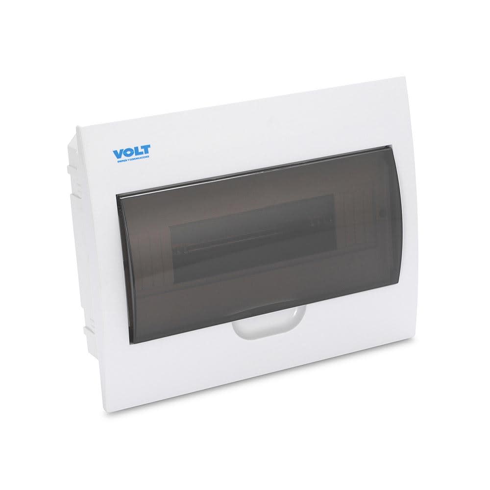TABLERO EMPOTRABLE PVC CON TAPA 12 POLOS TKL