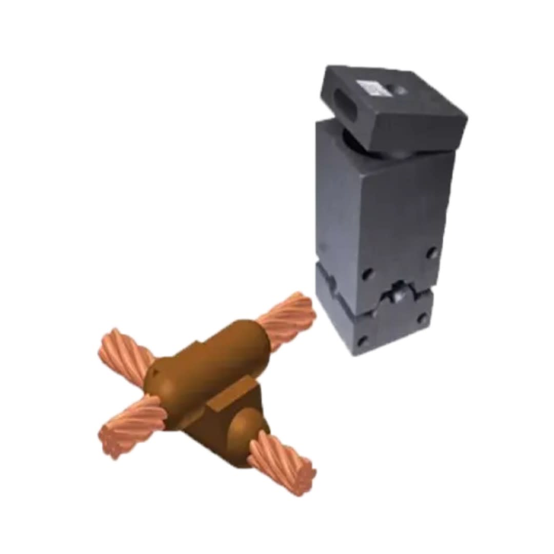 MOLDE EXOTERMICO TIPO CC-11 EN X SUPERPUESTA CABLE-CABLE 250MCM-2/0AWG THERMOWELD1