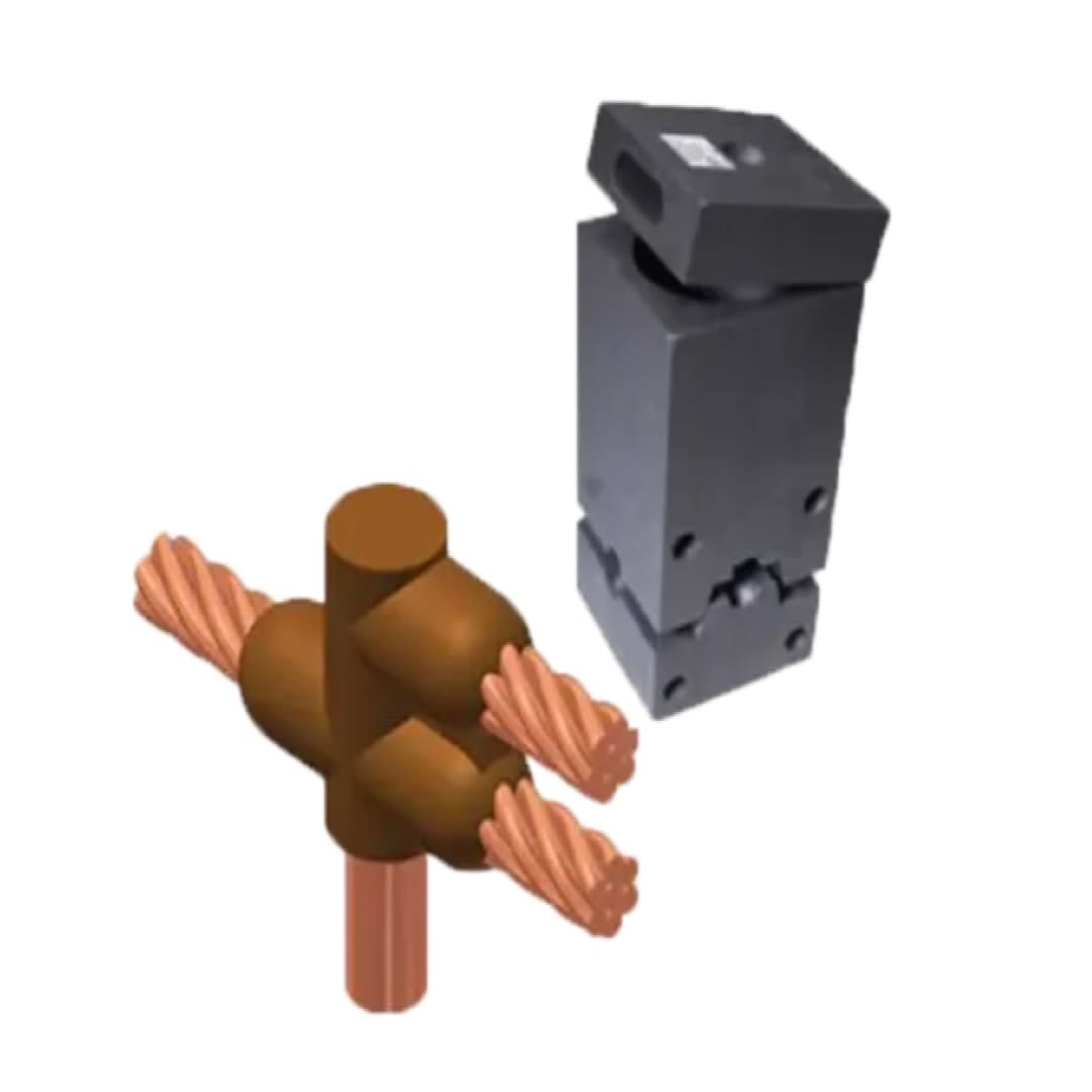 MOLDE EXOTERMICO TIPO CR-17 CABLE HORIZONTAL PARALELO (PASO-DERIV) 2AWG A VARILLA 3/4'' THERMOWELD