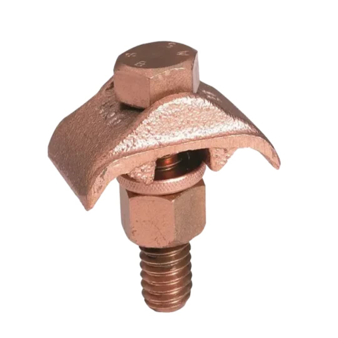 CONECTOR TIERRA SIMPLE P/2 CABLES 2/0-250MCM A BARRA 1 PERNO 1/2'' UL BURNDY