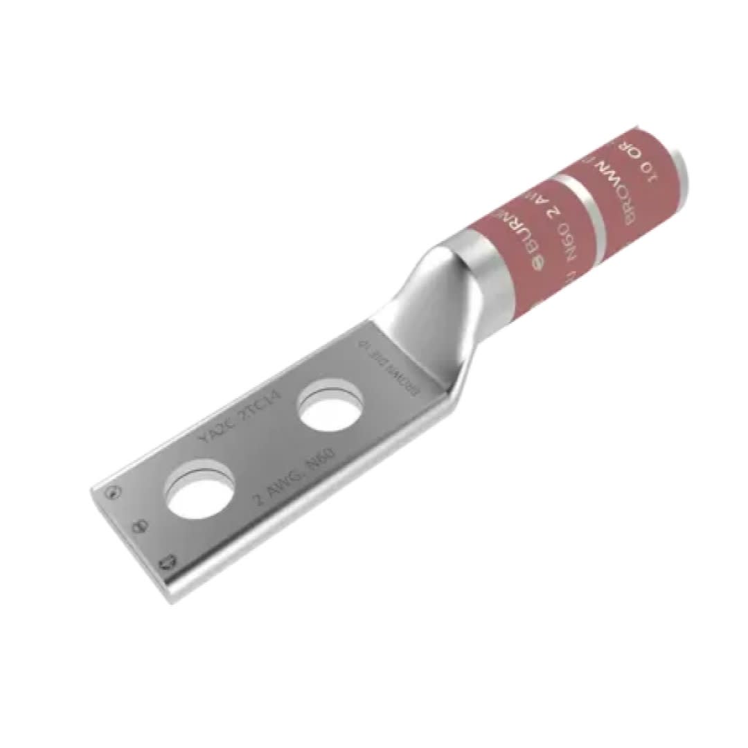 TERMINAL DE COMPRESION BARRIL LARGO CU/ES 2AWG (35MM2) 2Ø1/2'' EEH:1-3/4'' 35KV UL BURNDY1
