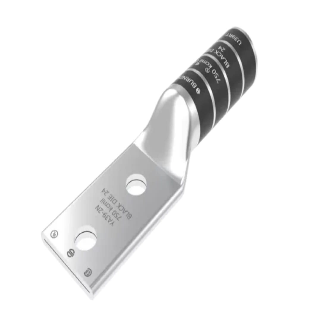 TERMINAL DE COMPRESION BARRIL LARGO CU/ES 750MCM 2Ø1/2'' EEH:1-3/4'' 35KV UL BURNDY