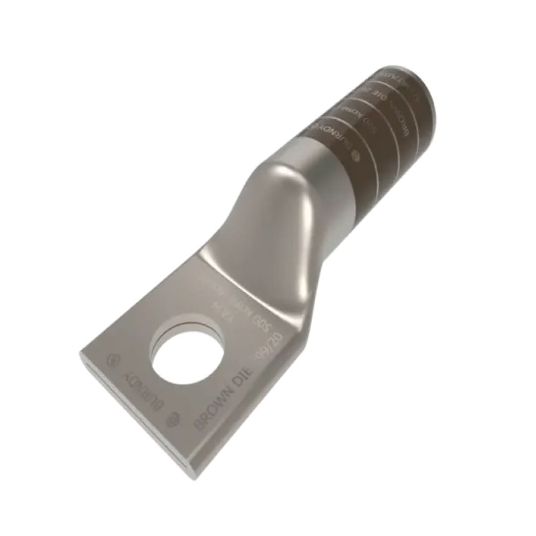TERMINAL DE COMPRESION BARRIL LARGO CU/ES 500MCM Ø1/2'' 35KV UL BURNDY