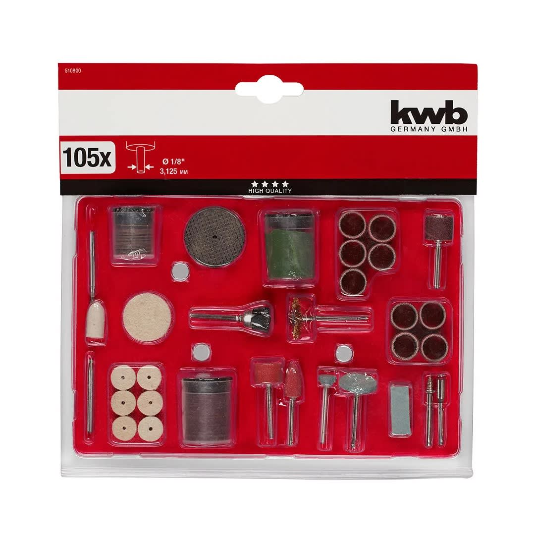 KIT ACCESORIOS MULTIPROPOSITO X105 PIEZAS KWB2