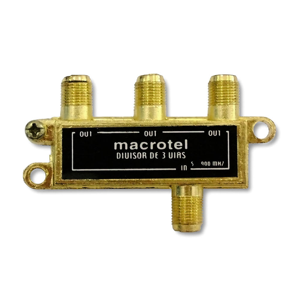 DIVISOR DE SEÑAL 3 SALIDAS MEJORA RECEPCION VHF MACROTEL