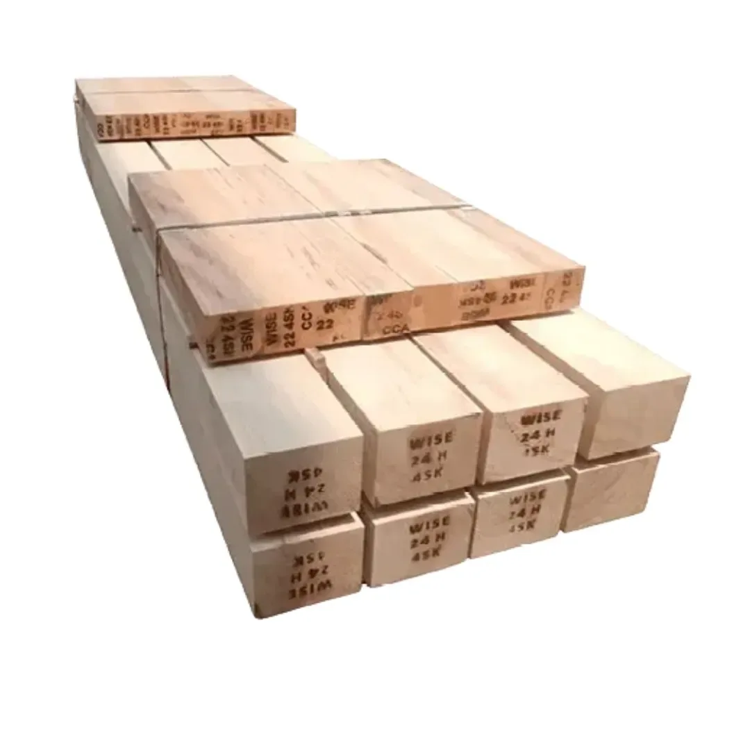 CRUCETA DE MADERA TRATADA 4'' X 5'' X 8' PRESERVANTE DCOI SYP - SOUTH YELLOW PINES