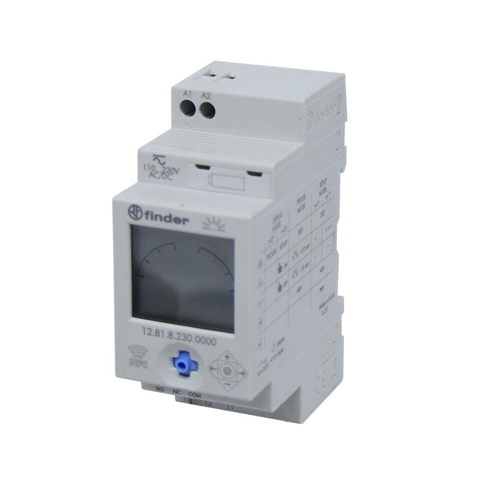 INTERRUPTOR HORARIO ASTRO1INV 16A 230VAC 128182300000 FINDER
