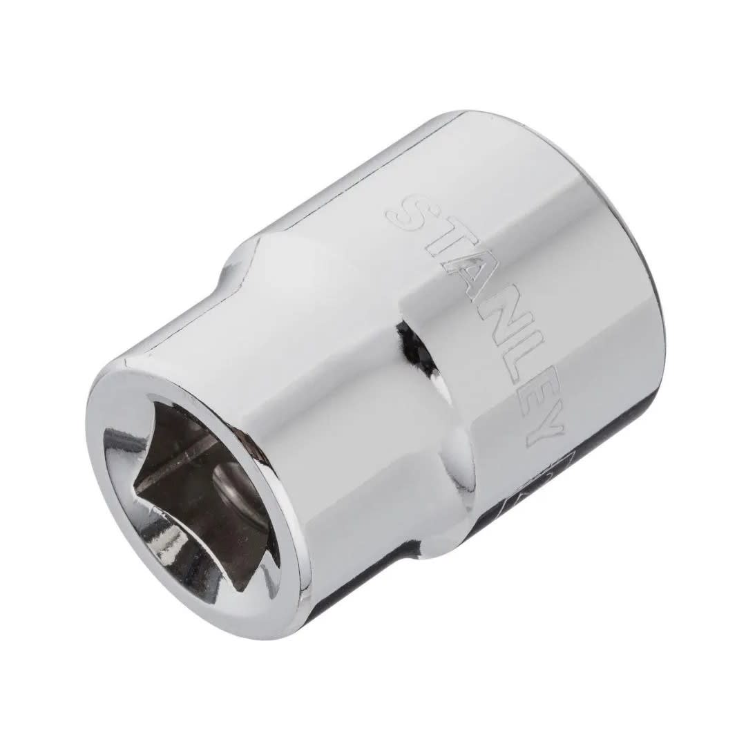 DADO HEXAGONAL 21MM ENCASTRE 1/2 CROMADO MODELO 488743 STANLEY1
