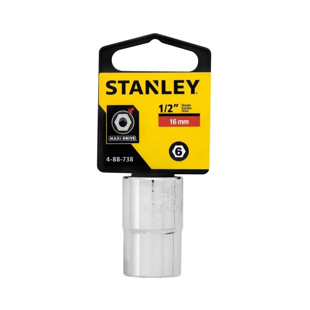 DADO HEXAGONAL 16MM MODELO 16MM ENCASTRE 1/2 488738 CROMADO DE ACERO STANLEY3