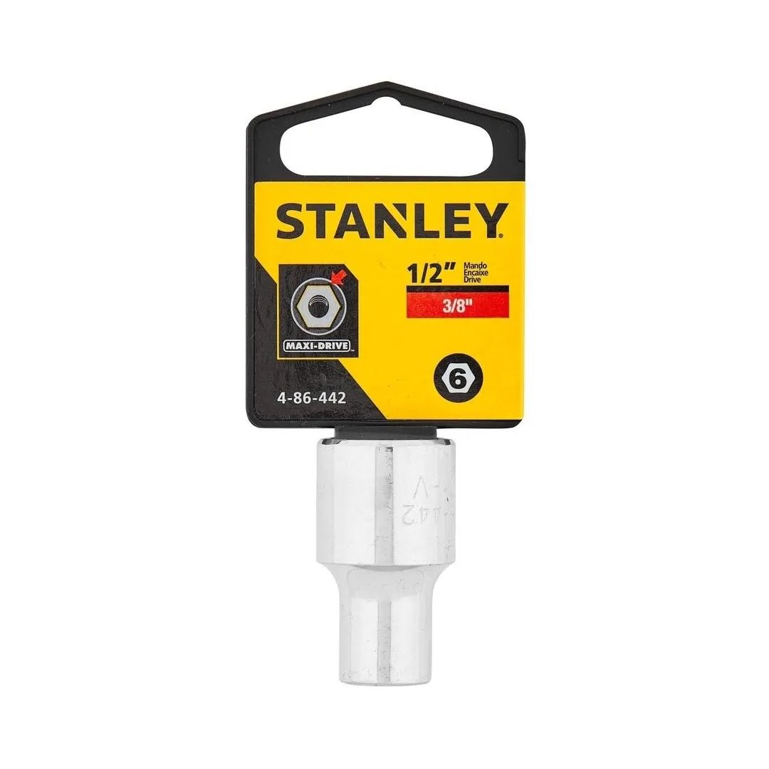 DADO HEXAGONAL 3/8 ENCASTRE 1/2 CROMADO MODELO 486442 STANLEY