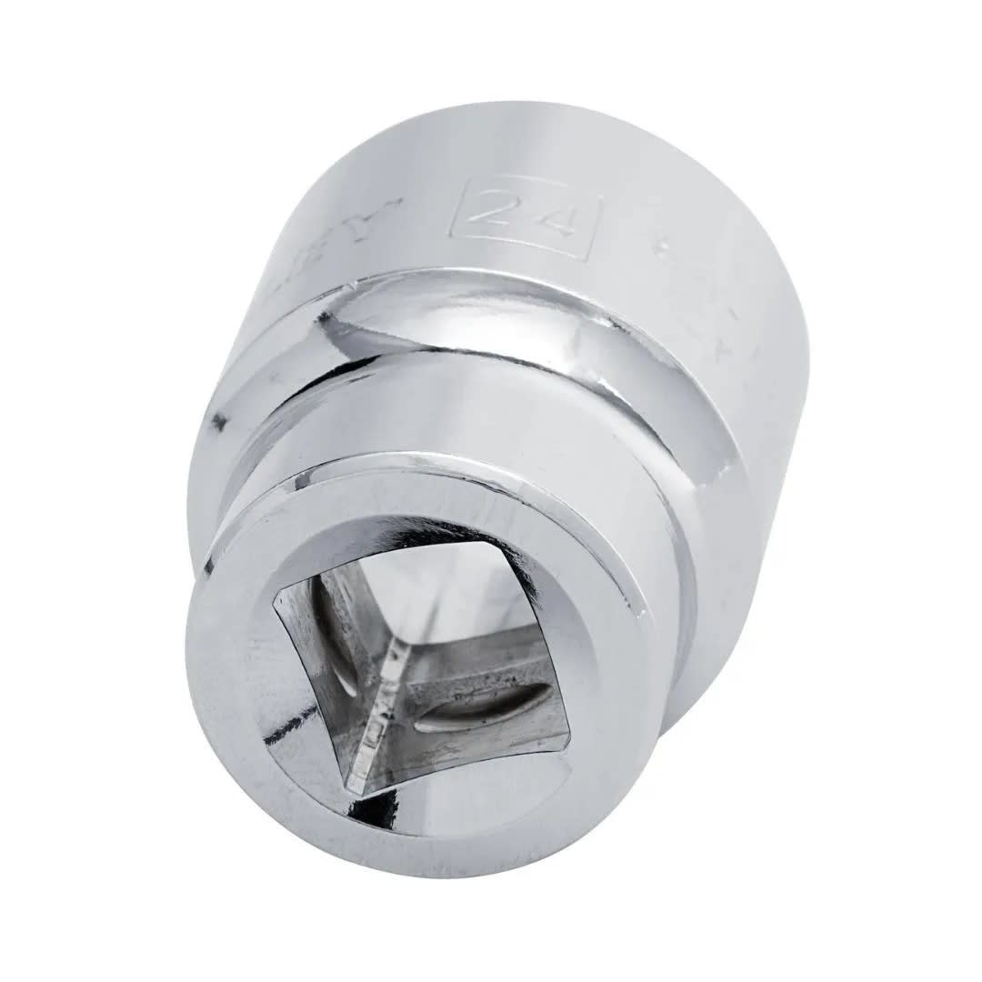DADO HEXAGONAL 24MM MODELO 24MM ENCASTRE 1/2 488746 CROMADO DE ACERO PLATA STANLEY1