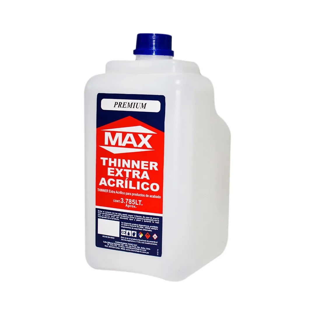 THINNER EXTRA ACRILICO 3.785 LITROS MAX