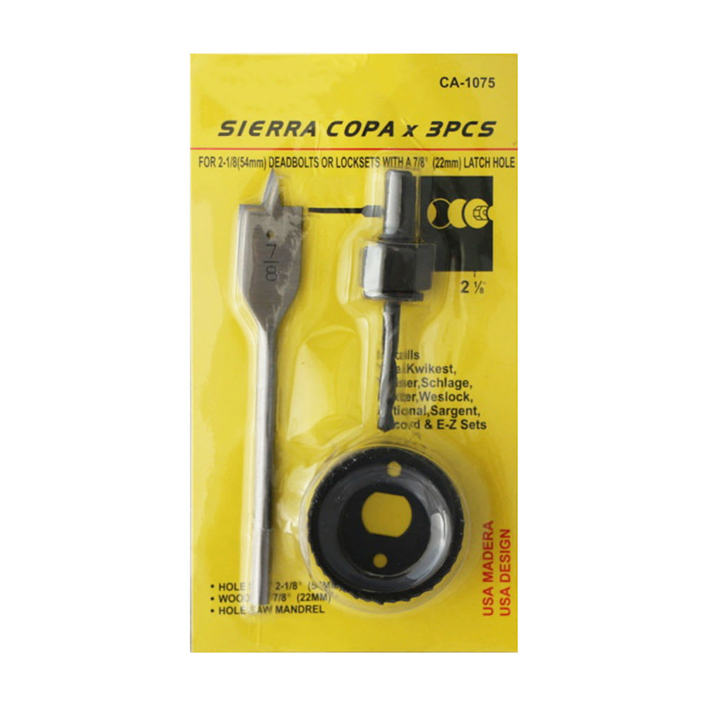 SIERRA COPA DE ACERO AL CARBONO MODELO SC3 PZAS NEGRO HOME TOOLS