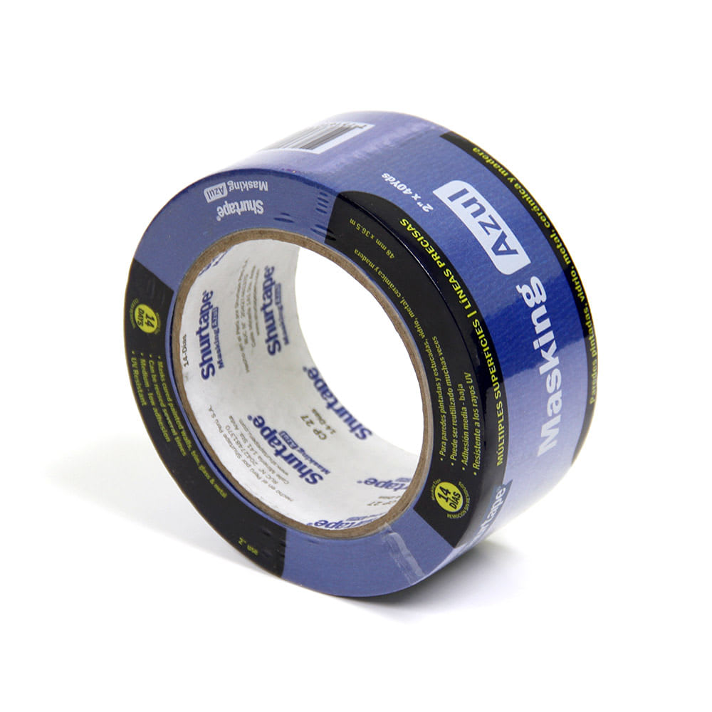 CINTA MASKING TAPE AZUL 2''X40YD (48MMX36.6M) SHURTAPE