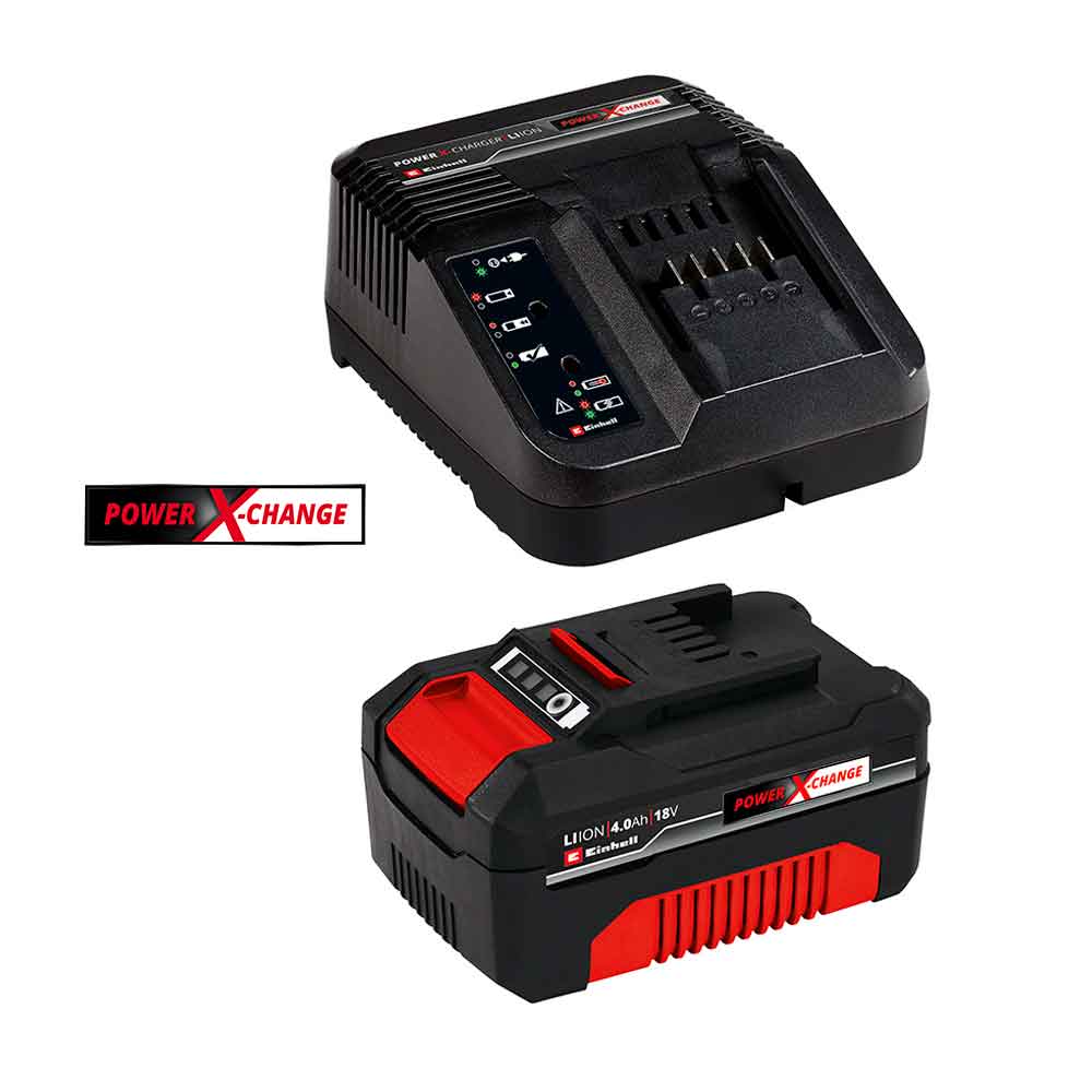 CARGADOR Y BATERIA 18V POWERXCHANGE 4.0 AH EINHELL
