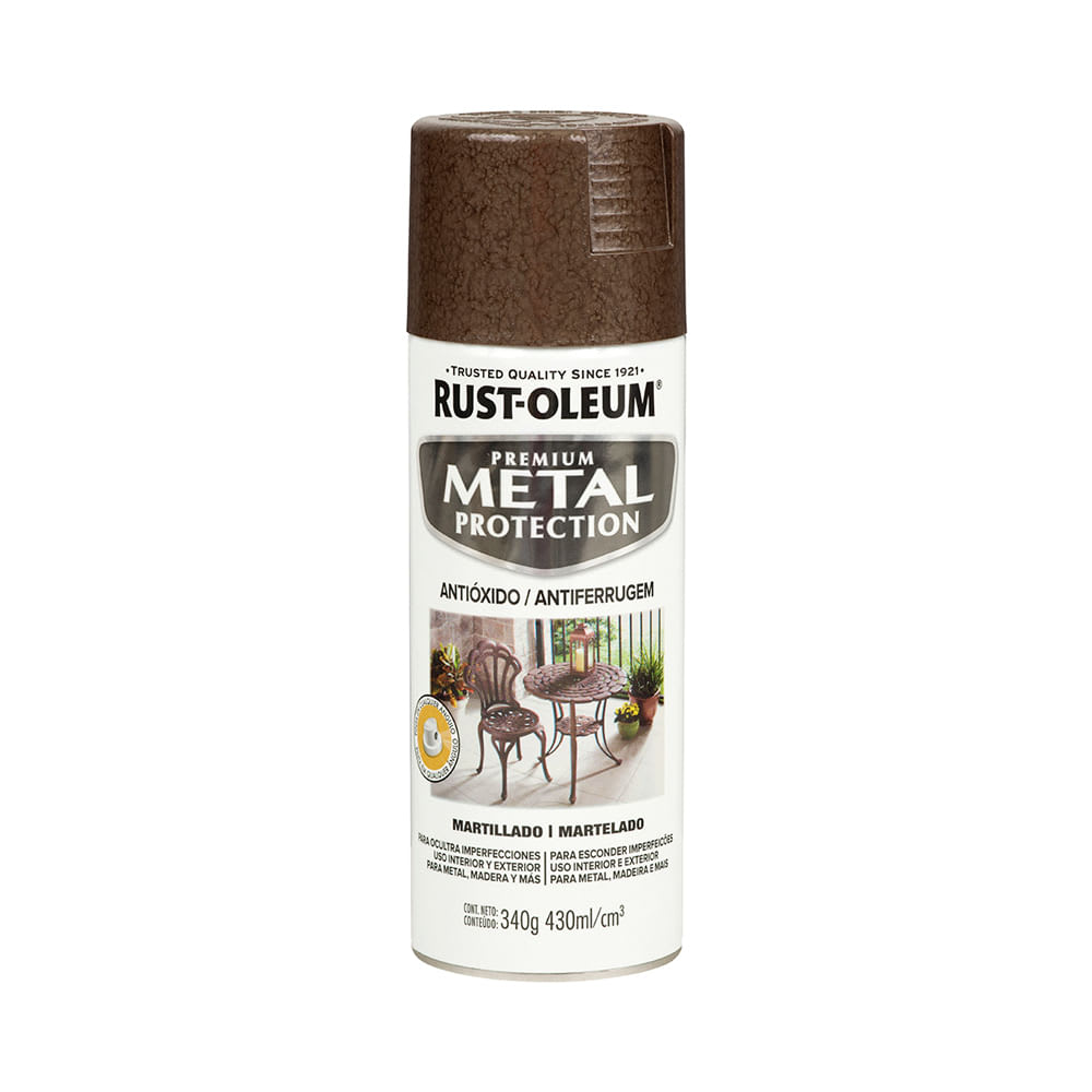 AEROSOL ANTICORROSIVO MARTILLADO MARRON 340GR RUST OLEUM1