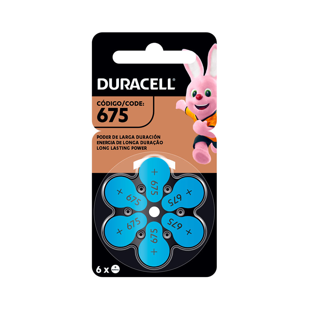 PILA DURACELL AUDITIVA NRO675 X6 DURACELL
