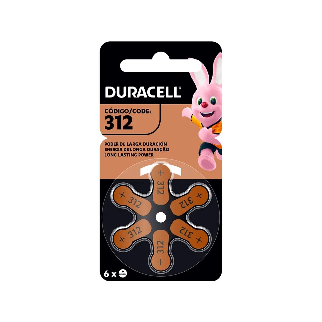 PILA DURACELL AUDITIVA NRO312 X6 DURACELL1