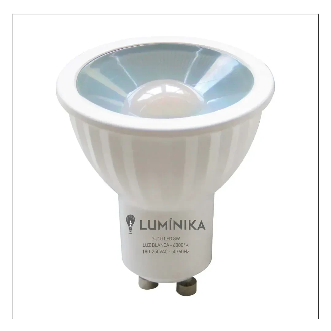 DICROICO LED GU10 8W LUZ FRIA LUMINIKA