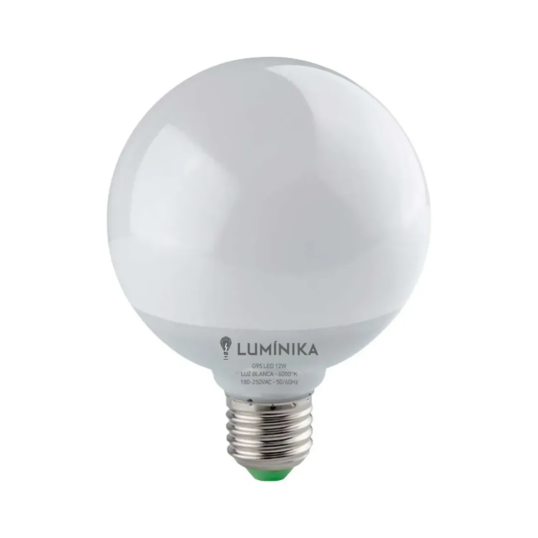 FOCO LED GLOBO E27 12W LUZ FRIA LUMINIKA1