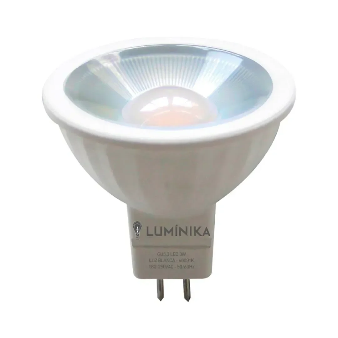 DICROICO LED GU5.3 8W LUZ FRIA LUMINIKA
