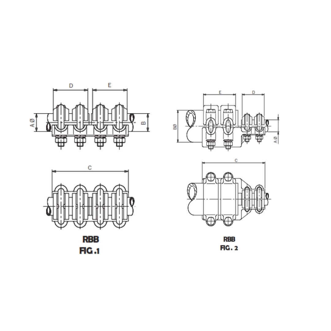 CONECTOR RECTO UNION TUBO COBRE A TUBO/BORNA COBRE Ø:20/25MM RBB-2025 ARAGCU AS1