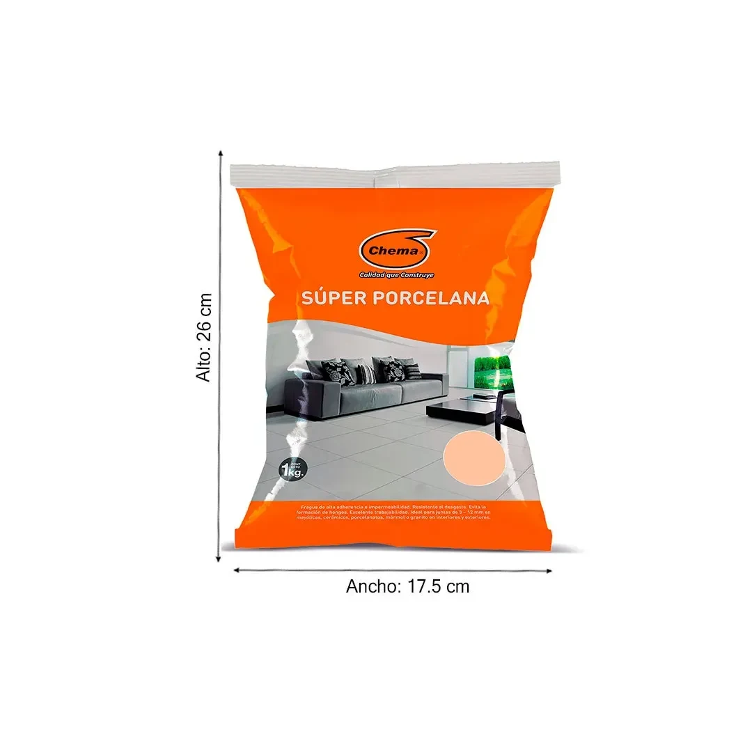 SUPER PORCELANA TOSCANO BEIGE X 1KG CHEMA4