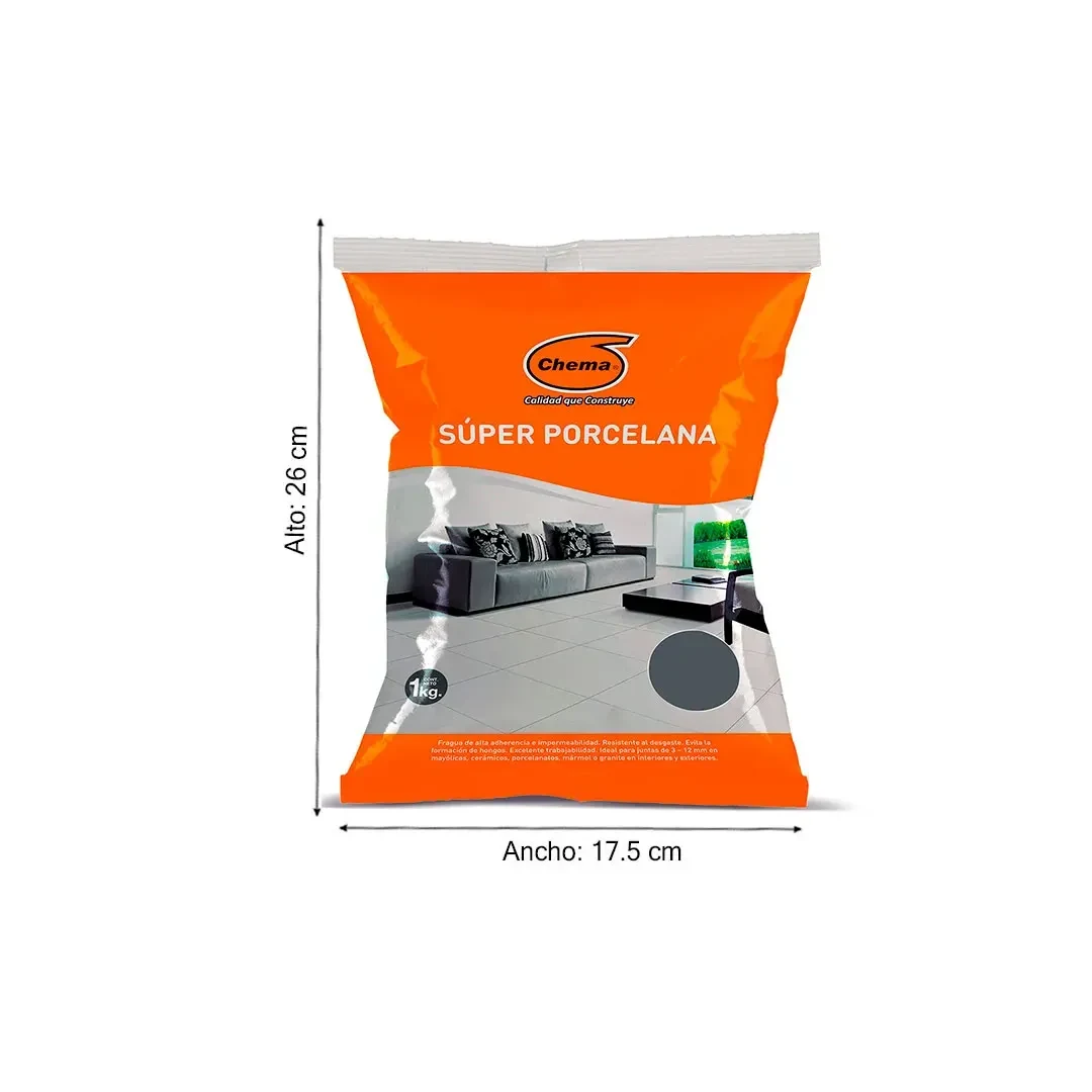 SUPER PORCELANA GRIS OSCURO X 1KG CHEMA4