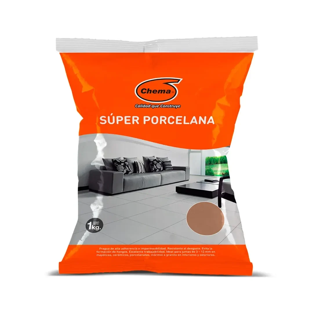 SUPER PORCELANA AVELLINO GRIS X 1KG CHEMA