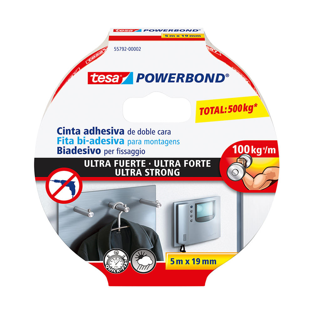 CINTA DOBLE CONTACTO ULTRASTRONG 19MMX5M TESA