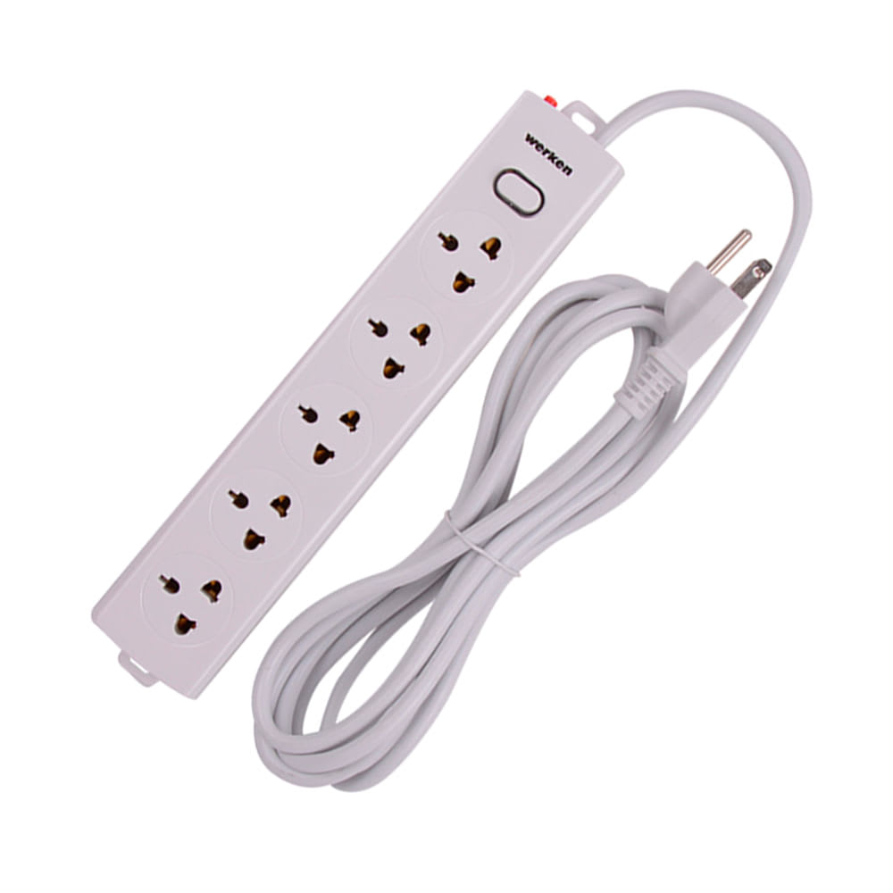 EXTENSION 5 TOMAS UNIVERSAL TIERRA 3 METROS BLANCO WERKEN