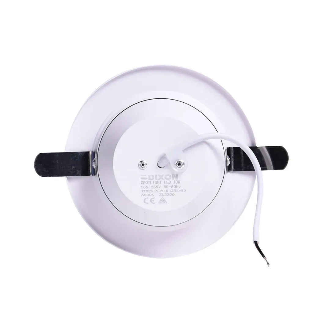 SPOT LED CAJA OCTOGONAL 10W 11.5CM LUZ FRIA BLANCO DIXON2