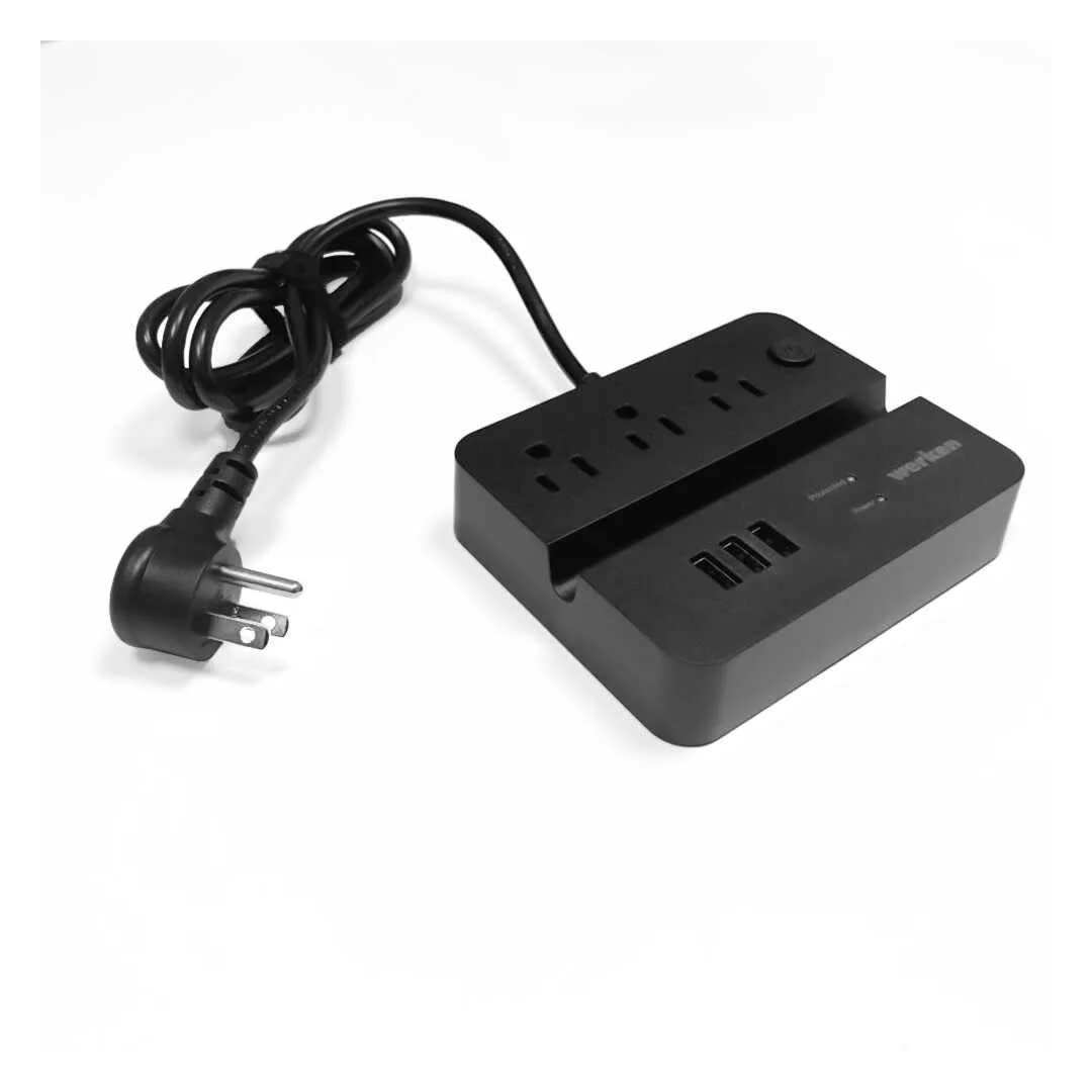 SUPRESOR DE PICOS CUBE 3 TOMAS 3 USB WERKEN8